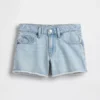 Kids Low Rise Stride Denim Shorts