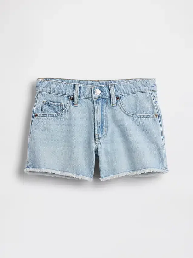 Kids Low Rise Stride Denim Shorts