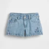 Kids Low Rise Stride Denim Shorts