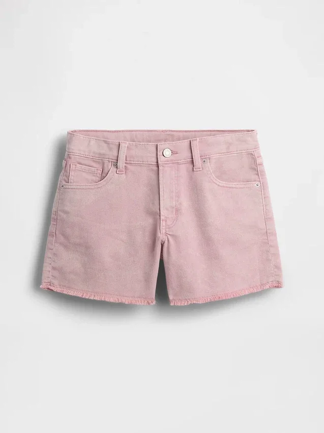 Kids Low Rise Stride Denim Shorts