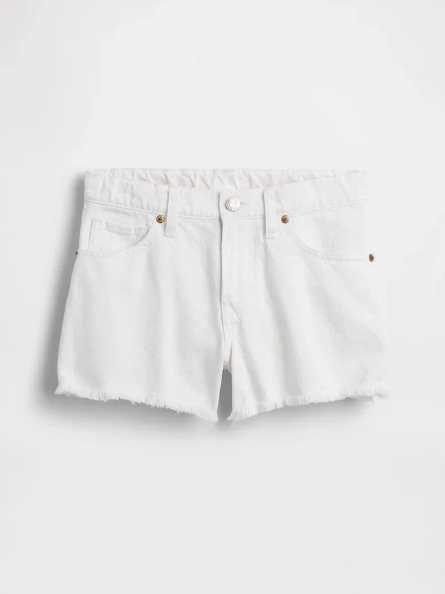 Kids Low Rise Stride Denim Shorts