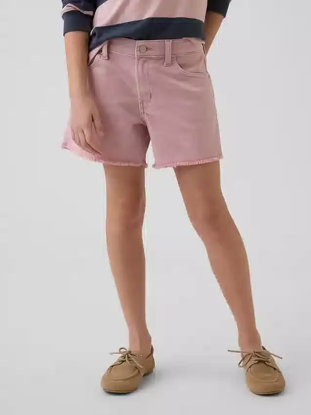 Kids Low Rise Stride Denim Shorts