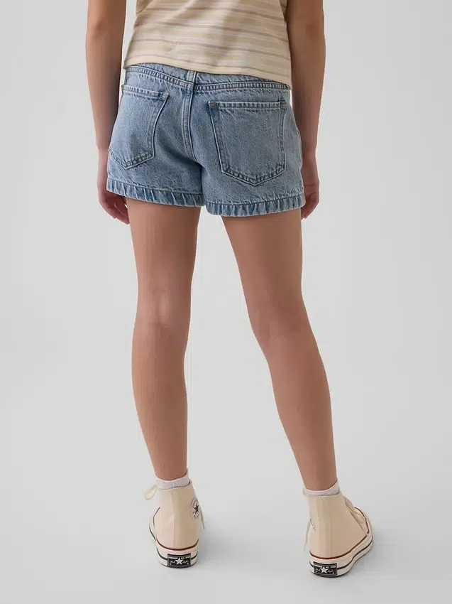 Kids Low Rise Stride Denim Shorts