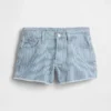 Kids Low Rise Stride Denim Stripe Shorts