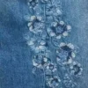 Kids Low Rise Stride Embroidered Floral Wide-Leg Jeans