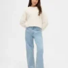 Kids Low Rise Stride Rhinestone Wide-Leg Jeans