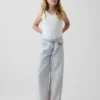 Kids Low Rise Stride Wide-Leg Jeans