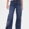 Kids Low Rise Stride Wide-Leg Jeans