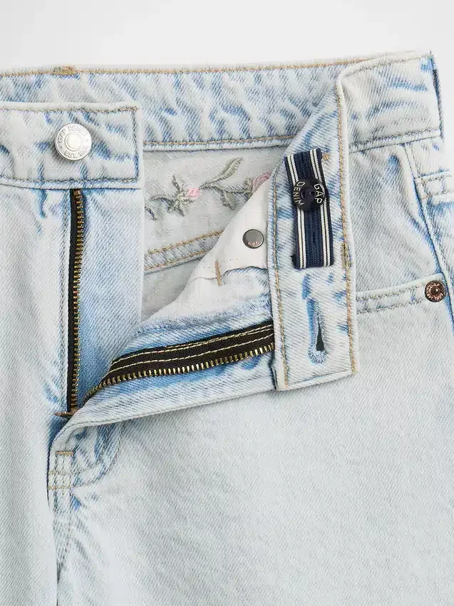 Kids Low Rise Stride Wide-Leg Jeans