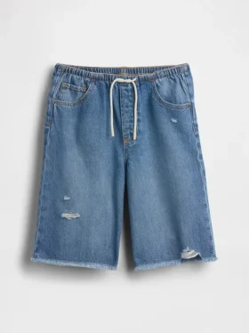 Kids Low Rise Ultrasoft Easy Longline Denim Shorts