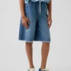 Kids Low Rise Ultrasoft Easy Longline Denim Shorts