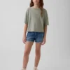 Kids Low Rise Ultrasoft Stride Denim Shorts