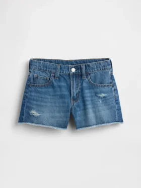 Kids Low Rise Ultrasoft Stride Denim Shorts