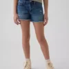Kids Low Rise Ultrasoft Stride Denim Shorts