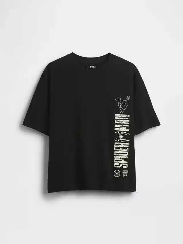 Kids Marvel Oversized Graphic T-Shirt