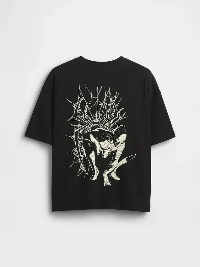 Kids Marvel Oversized Graphic T-Shirt