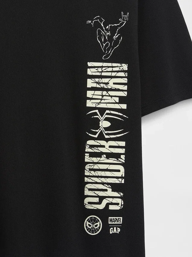 Kids Marvel Oversized Graphic T-Shirt