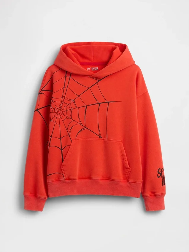 Kids Marvel Vintagesoft Spider-Man Relaxed Hoodie
