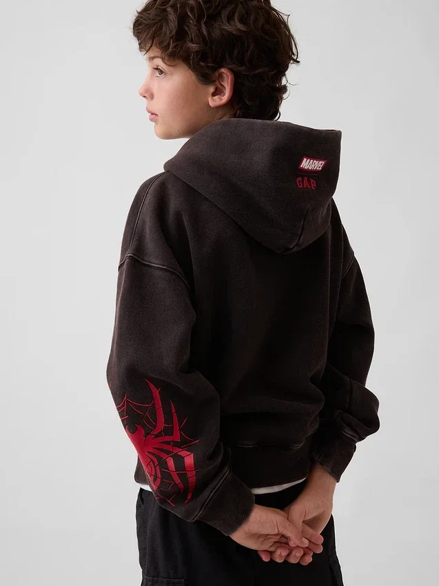 Kids Marvel Vintagesoft Spider-Man Relaxed Hoodie