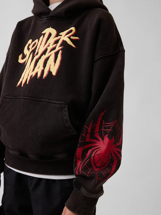 Kids Marvel Vintagesoft Spider-Man Relaxed Hoodie