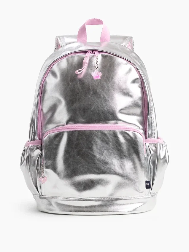 Kids Metallic Charm Backpack