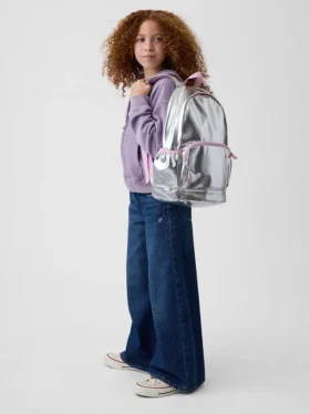 Kids Metallic Charm Backpack