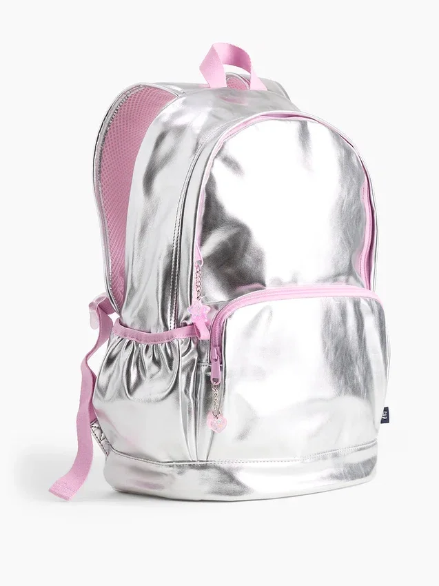 Kids Metallic Charm Backpack