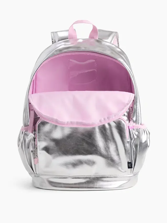 Kids Metallic Charm Backpack