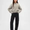Kids Metallic Eyelash Crewneck Sweater