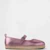 Kids Metallic Mary Jane Espadrilles
