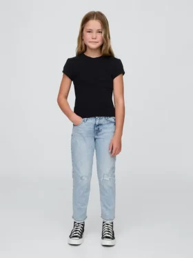 Kids Mid Rise Girlfriend Jeans