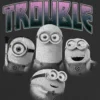Kids Minions Trouble Graphic T-Shirt