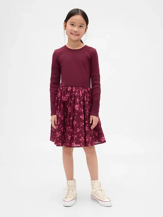 Kids Mixed Media Dress