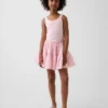 Kids Mixed Media Tiered Tank Dress