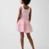 Kids Mixed Media Tiered Tank Dress