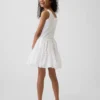Kids Mixed Media Tiered Tank Dress