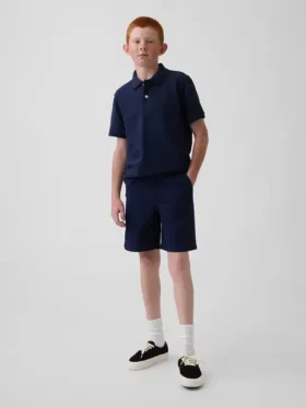 Kids Modern Uniform Khaki Shorts