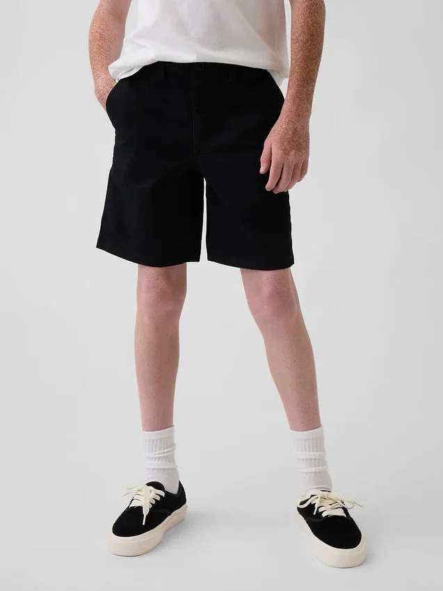 Kids Modern Uniform Khaki Shorts