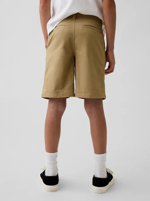 Kids Modern Uniform Khaki Shorts