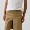 Kids Modern Uniform Khaki Shorts