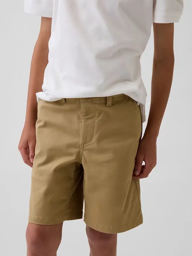 Kids Modern Uniform Khaki Shorts