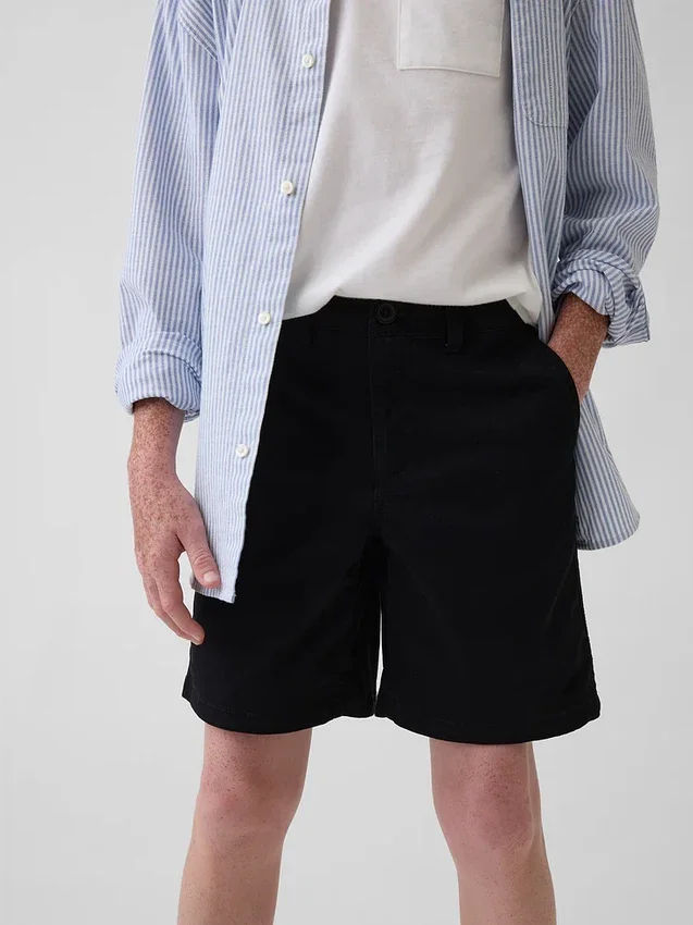Kids Modern Uniform Khaki Shorts
