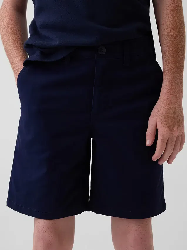 Kids Modern Uniform Khaki Shorts
