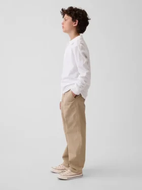 Kids Modern Uniform Loose Khakis