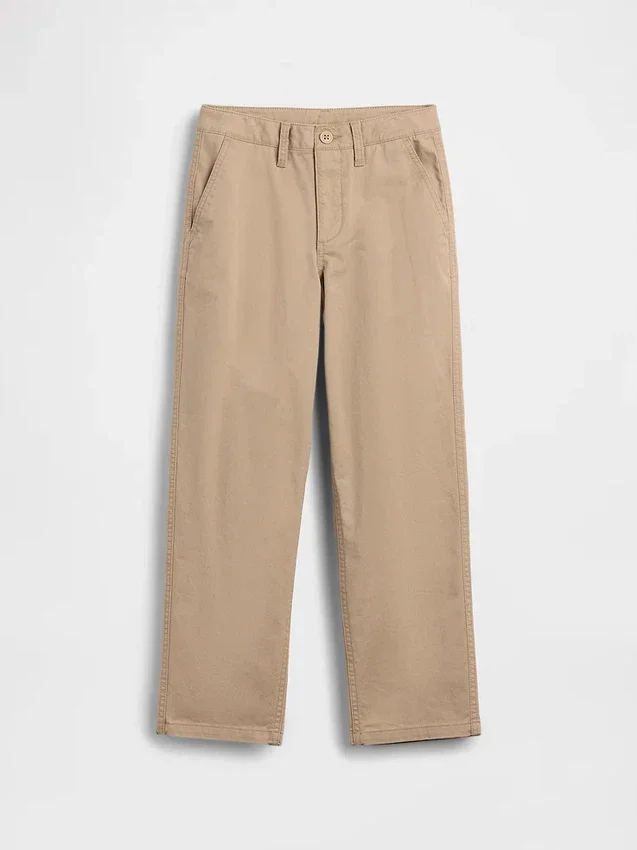 Kids Modern Uniform Loose Khakis