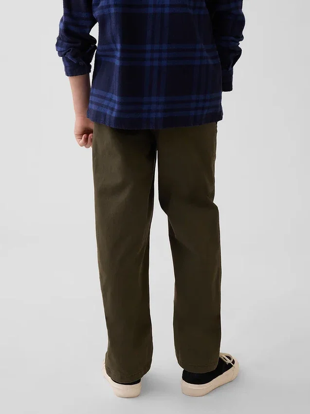 Kids Modern Uniform Loose Khakis