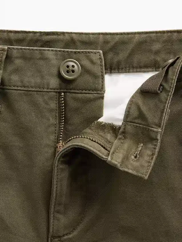 Kids Modern Uniform Loose Khakis