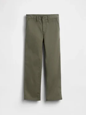 Kids Modern Uniform Relaxed Straight Khakis