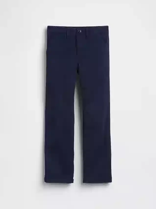 Kids Modern Uniform Relaxed Straight Khakis