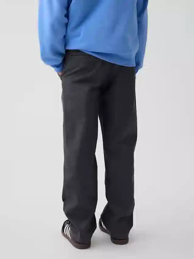 Kids Modern Uniform Relaxed Straight Khakis